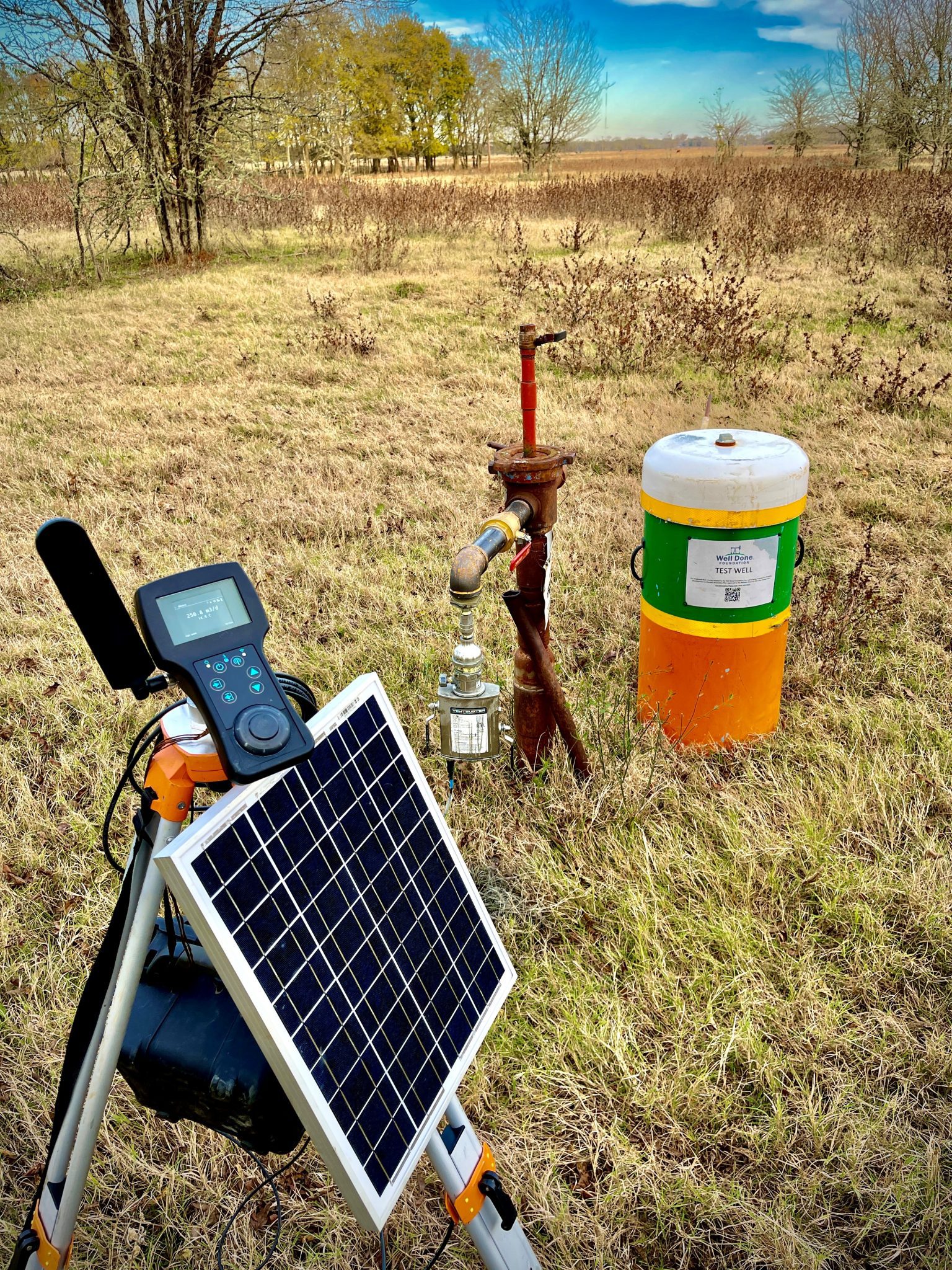 equipment used to evaluate methane and other gas output