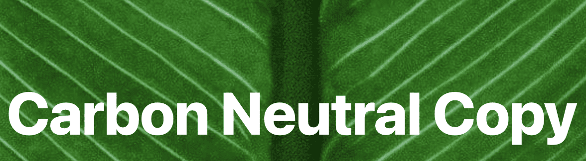 Carbon Neutral Copy - logo. Site who recently mentioned us and our climate change 2025 predictions.