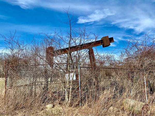 U.S. property with an abandoned oil well