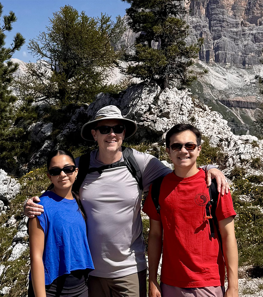 Hiking and enjoying nature